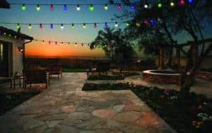 10 LED Heavy Duty Festoon Christmas lights Multicoloured