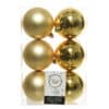 Light Gold Shatterproof Christmas Baubles - Christmas Decorations For Sale Dublin - Christmasland