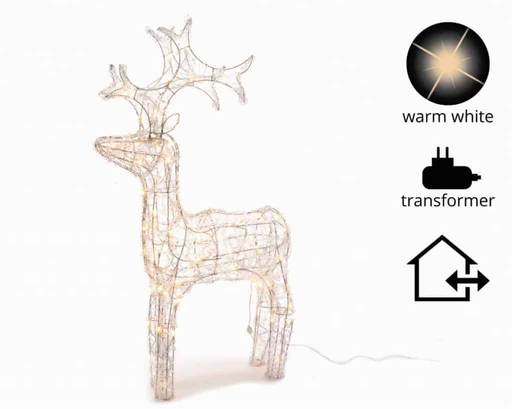 Warm White Led Acrylic Reindeer Led Light Trees Led Christmas Trees Christmasland Ie