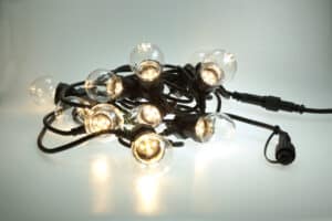 10 LED Heavy Duty Festoon Christmas Lights Clear White FDL (5m)