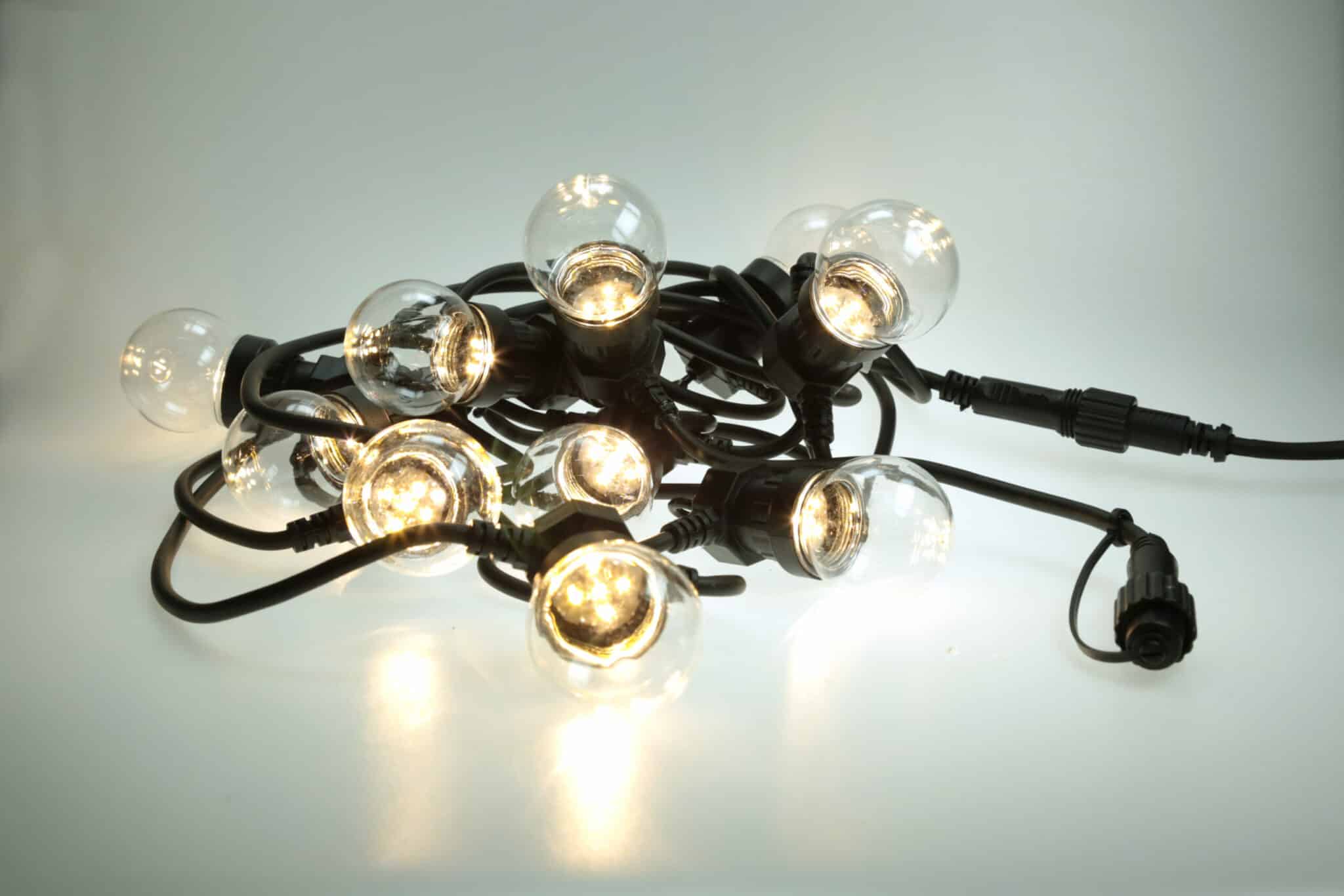 LED Heavy Duty Festoon Christmas Lights Clear White - Christmas Lights For Sale Dublin Ireland