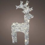 Warm White LED Acrylic Reindeer - Christmas Lights For Sale Dublin