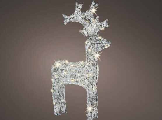Warm White LED Acrylic Reindeer - Christmas Lights For Sale Dublin