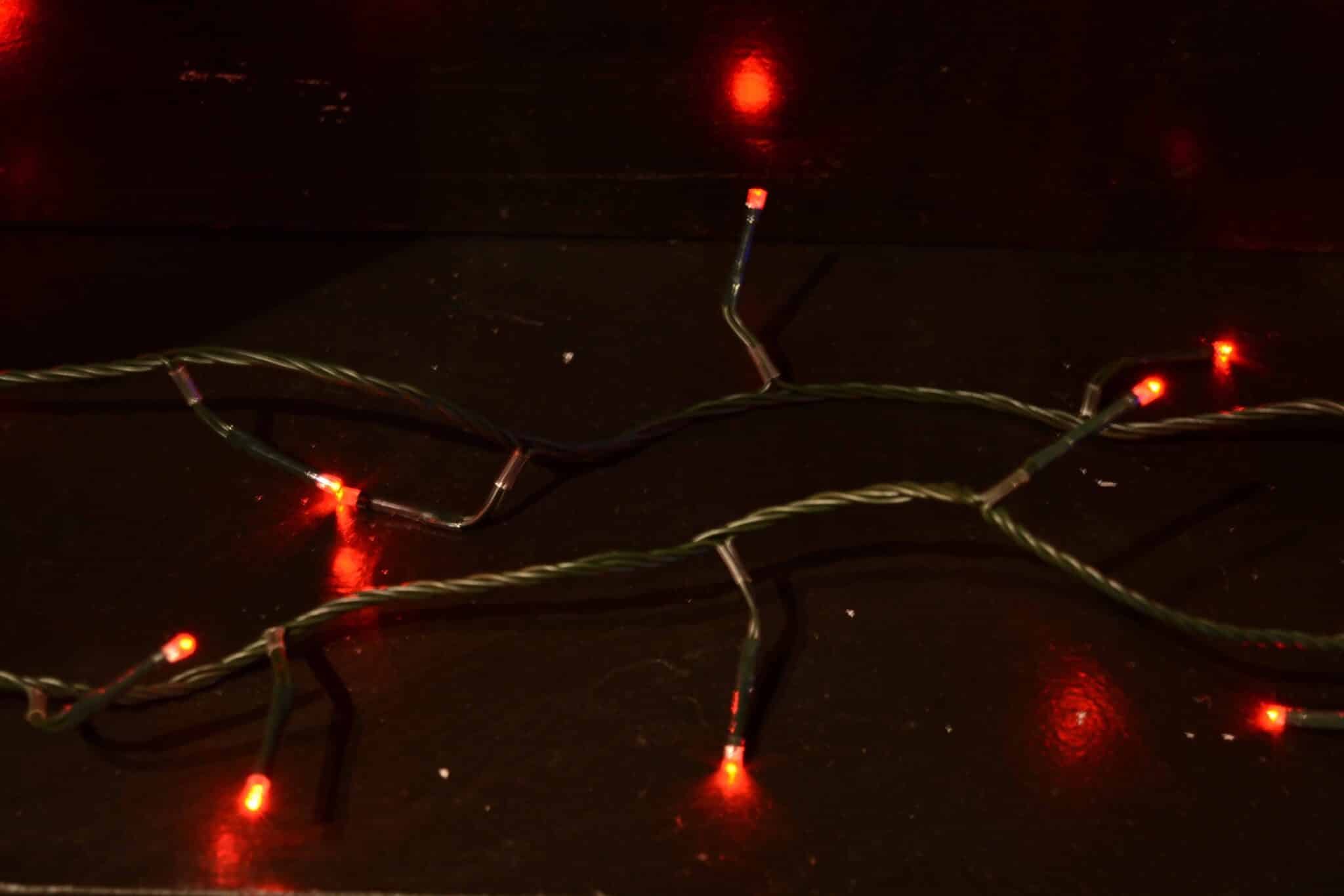 Led Red String Lights Only Lightbox