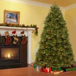 7.5ft Newberry Spruce Pre-Lit Artificial Christmas Tree Lifestyle - Artificial Christmas Trees For Sale Dublin Ireland 