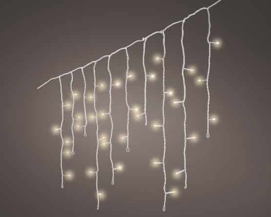 Buy 259 Micro LED Icicle Warm white twinkle outdoor christmas lights for house front
