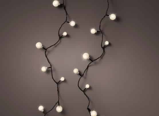 120 LED Warm White 3 Size Cherry Christmas Lights - Christmas Lights For Sale Dublin