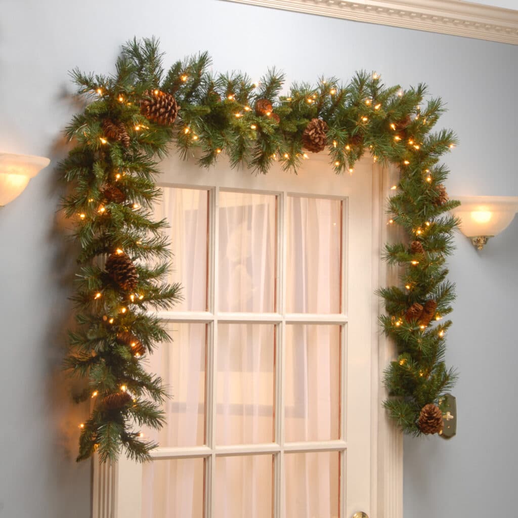 Pine Cone Garland with LED Lights - Christmas Garlands For Sale Dublin
