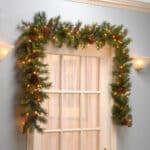 9ft Pre-lit garland with Pine Cone Garland with LED Lights - Christmas Garlands For Sale at Christmasland.ie Dublin Ireland