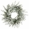 24" (60cm) Snowy Spiral Eucalyptus Christmas Wreath - Christmas Wreathes For Sale Dublin Ireland