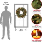 Wintry pine Christmas wreath 24 - Xmas Wreaths For Sale Dublin Ireland