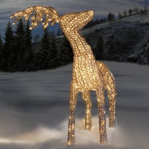 LED Small Standing Reindeer
