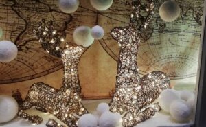 LED Sitting Reindeer Large