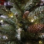 3ft Snowy Concolor Artificial Christmas Tree Tips Closeup