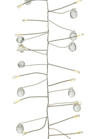 Micro LED 100 Cluster Christmas Lights With Decorative Diamonds