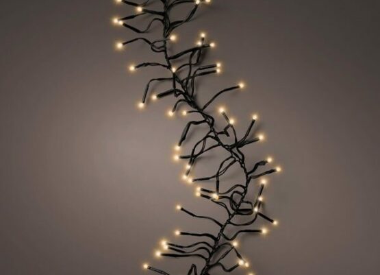 1512 LED Twinkle Cluster Christmas lights Warm White with Green Cable - Christmas Lights For Sale Dublin