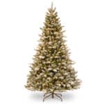 7.5ft Snowy Sheffield Spruce Pre-Lit Artificial Christmas Tree For Sale Dublin Ireland