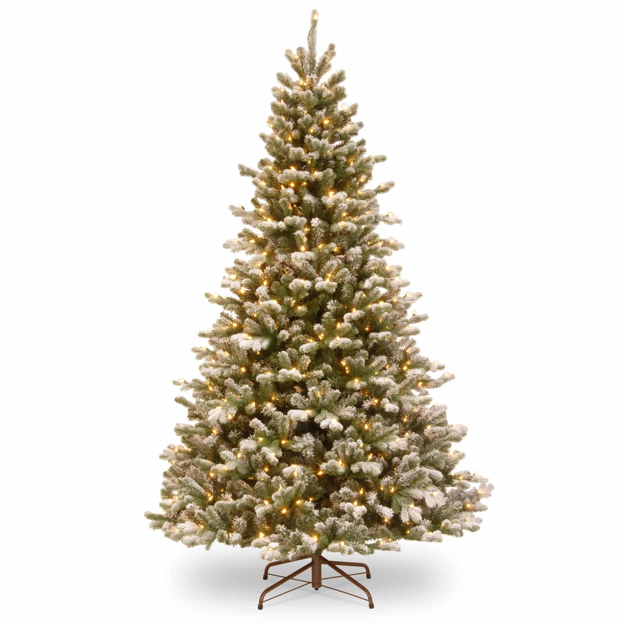 Snow Pre Lit Christmas Tree