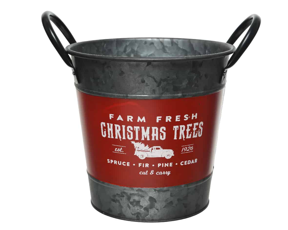 Christmas Tree Skirts Iron Bucket Christmas Tree Stand Red Large Christmasland Ie