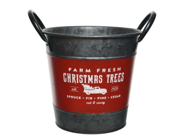 Iron Bucket Christmas Tree Stand Red For Sale Dublin Ireland