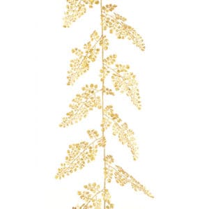 6ft Maidenhair Gold Sparkle Christmas Garland