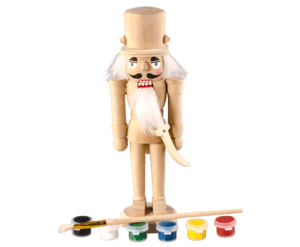 20cm DIY Nutcracker with Brush and Paint
