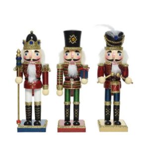 Nutcracker Firwood and Glitter - 3 Assorted Sizes