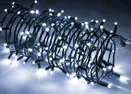 FDL XL 100 Led Extendable Ice-White Christmas Lights - Xmas Lights For Sale Dublin