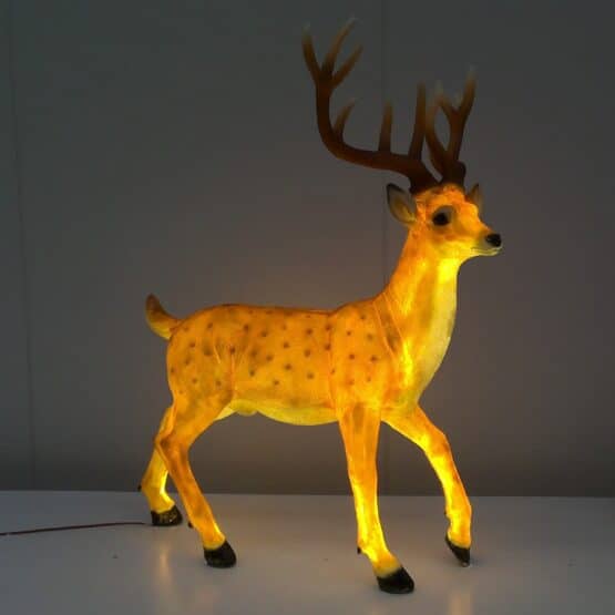 Standing Fawn Deer with Warm White LED Lights - 3D LED Christmas Figure for sale Dublin