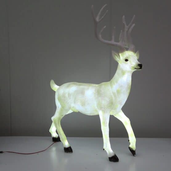 Standing Fawn Deer With Warm White LED Lights - 3D LED Christmas Figure For Sale Dublin