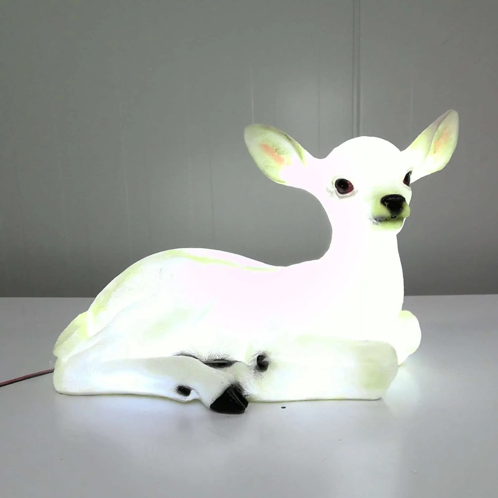 Laying Deer with Cool White LED Lights - 3D FIgures For Sale Dublin Ireland