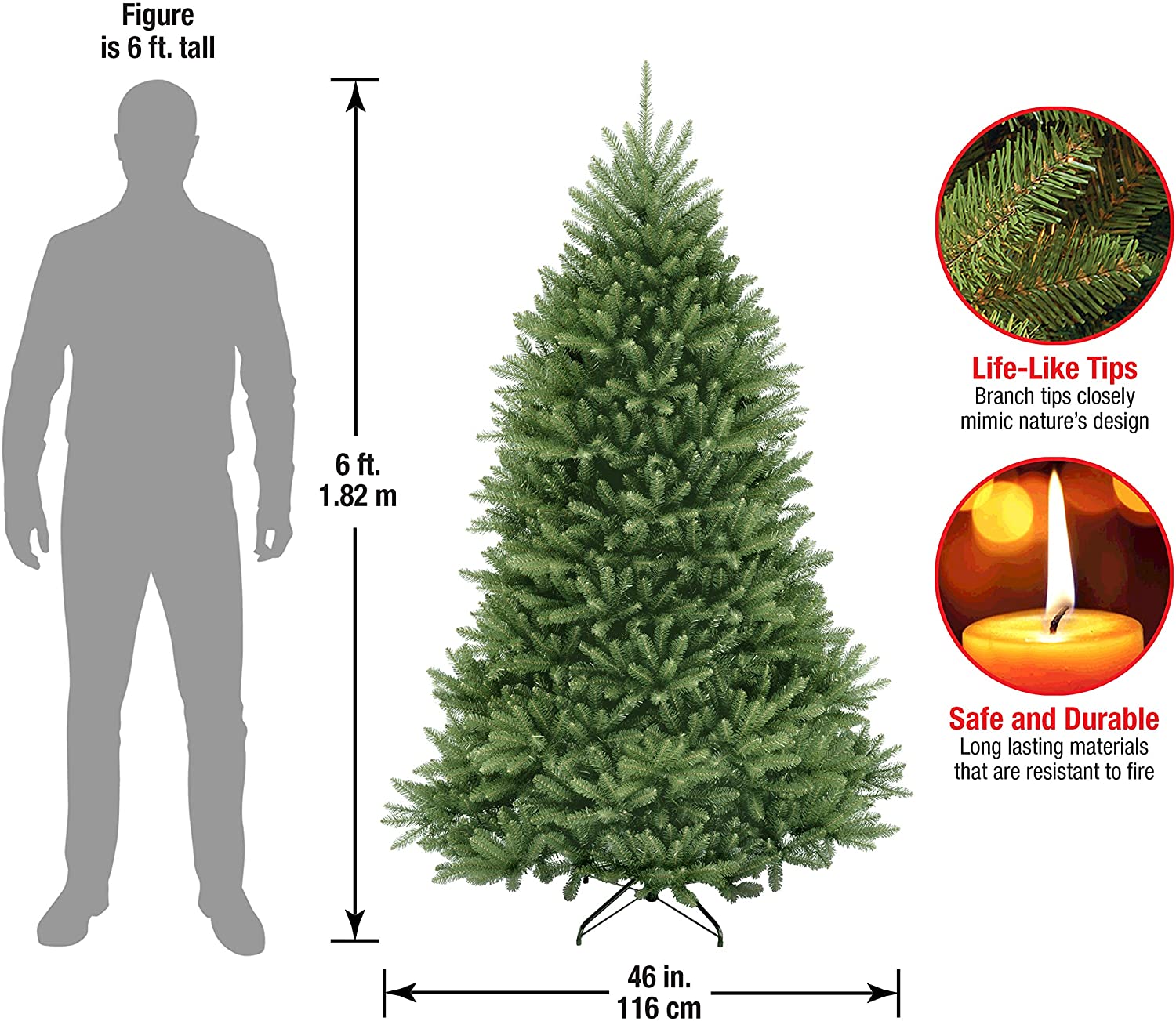 Dunhill Fir Artificial Christmas Tree - Christmas Trees For Sale Dublin