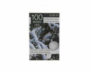 100 Micro LED Chain Battery Christmas Lights