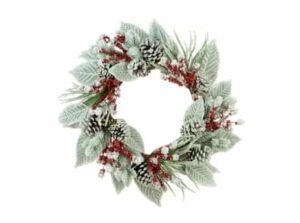 60cm Frost Magnolia Christmas Wreath