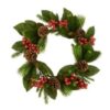 Magnolia Leaf Berry Wreath 60cm - Christmas Wreaths for Sale Dublin