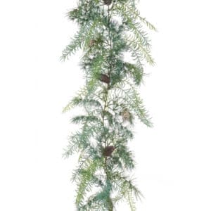 6.5ft Cedar Asparagus Christmas Garland