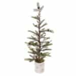 2.5ft Pine Cone Mini Artificial Christmas Tree in Scandi Pot - Mini Xmas Trees For Sale Dublin