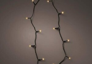 192 Durawise Classic Warm White Battery Christmas Lights with Timer (Black Wire)