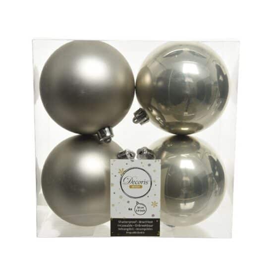 Christmas Baubles Misty Grey - Christmas Tree Decorations For Sale Dublin