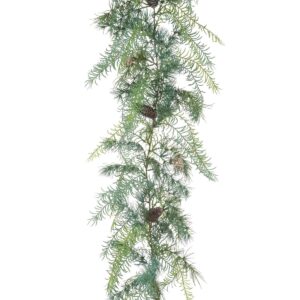 Buy 6.67 FT Cedar Asparagus with pine from Christmasland Ireland. Best Christmas Shop in Ireland