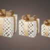 LED Gold Ribbon Gift Box Set - Christmas Lights For Sale Dublinn