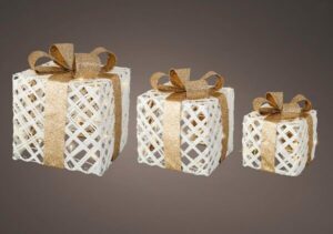 LED Gold Ribbon Gift Box Set