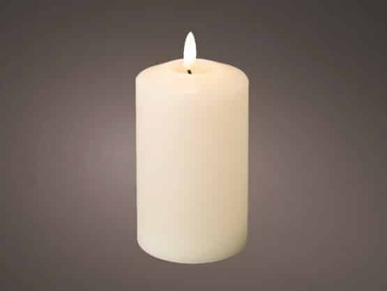 LED White Wax Church Candle Medium - LED Candles For Sale Dublin