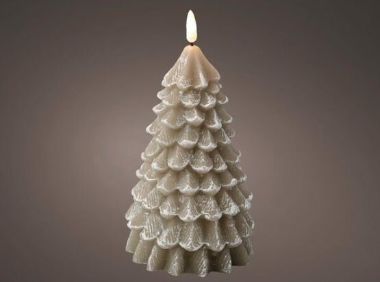 LED Grey Tree wax candle - Christmas Lights For Sale Dublin