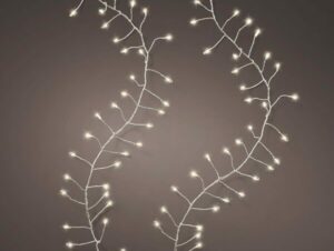 960 Micro LED Compact Twinkle Christmas Lights Warm White Silver Wire