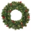 Everyday Collection Wreath with Pine Cones, Red Berries and Warm White LED Lights - Christmas Wreaths For Sale Dublin