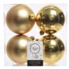 Light Gold Shatterproof Baubles - Christmas Decorations For Sale Dublin