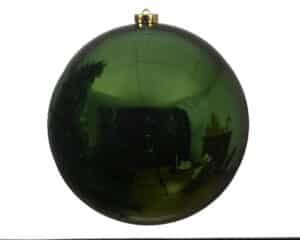 14cm Large Pine Green Christmas Bauble