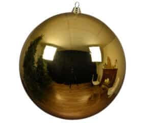 20 cm Shatterproof Light Gold Christmas Bauble
