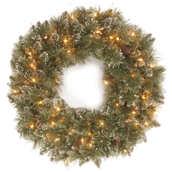 Glittery Bristle Christmas Wreath: Christmas Wreaths For Sale Dublin
